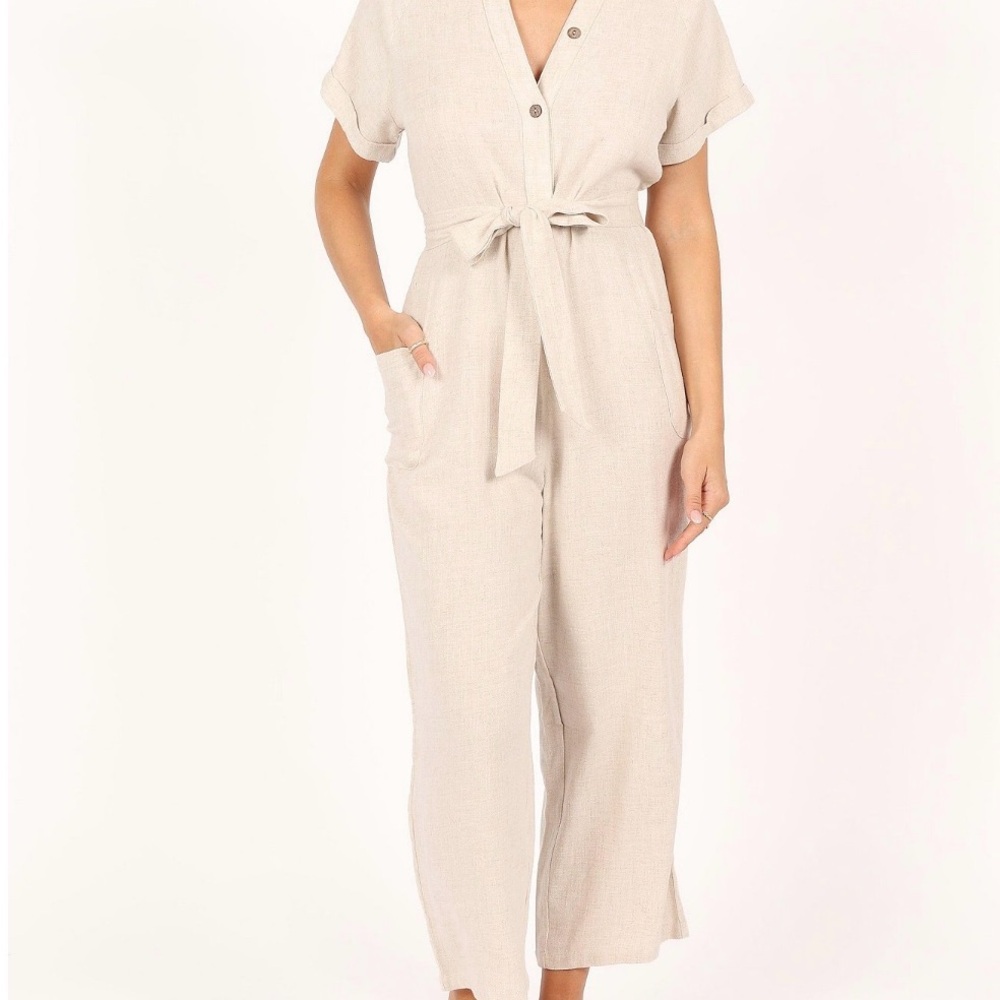 Women's Cream Jumpsuit